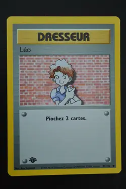 Pokemon TCG BILL 1ST EDITION FRENCH LEO Base Set 91/102 NM - Image 1