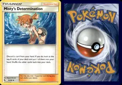 MISTY'S DETERMINATION 62/68 Pokemon Card Hidden Fates Near Mint - Image 3
