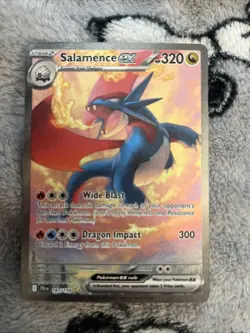 POKEMON JOURNEY TOGETHER SALAMENCE EX 187/159 SIR SPECIAL ILLUSTRATION RARE - Image 1
