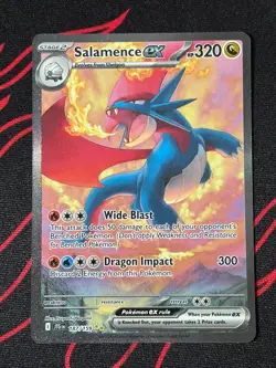 Pokemon Card Salamence EX 187/159 Journey Together Special Illustration Rare NM - Image 1