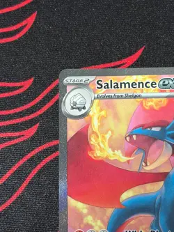 Pokemon Card Salamence EX 187/159 Journey Together Special Illustration Rare NM - Image 3