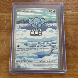 Pokemon Cards Cubchoo 109/086 Black Bolt Holo Illustration Rare NM - Image 1
