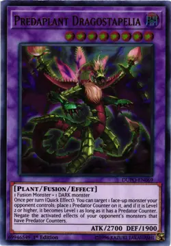 Yugioh Predaplant Dragostapelia DUPO-EN069 Ultra Rare 1st Ed VLP - Image 1