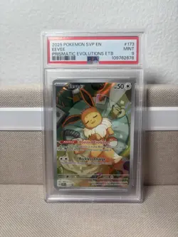 Pokemon Eevee TCG 173 Scarlet & Violet Black Star Promo PSA 9 - Image 1