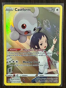 Castform TG11/TG30 Holo Lost Origin Trainer Gallery Pokemon NM - Image 1