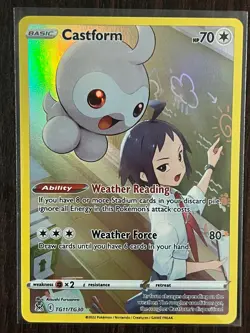 Castform TG11/TG30 Holo Lost Origin Trainer Gallery Pokemon NM - Image 1