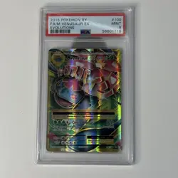 2016 POKEMON XY EVOLUTIONS #100 FULL ART/M VENUSAUR EX PSA 9 graded - Image 1