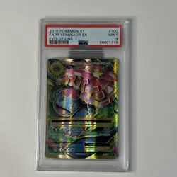 2016 POKEMON XY EVOLUTIONS #100 FULL ART/M VENUSAUR EX PSA 9 graded - Image 3
