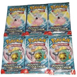 POKEMON SCARLET & VIOLET LOT (6) BOOSTER PACKS JOURNEY TOGETHER NISP - Image 2