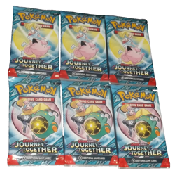 POKEMON SCARLET & VIOLET LOT (6) BOOSTER PACKS JOURNEY TOGETHER NISP - Image 3