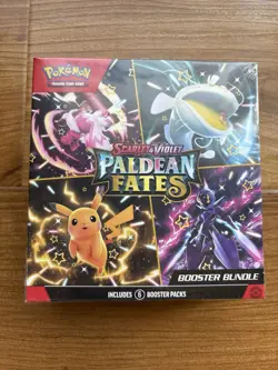 Pokemon TCG Scarlet & Violet Paldean Fates Booster Bundle, 6-Pack, New Sealed - Image 1