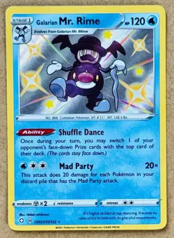 POKEMON SHINING FATES GALARIAN MR. RIME SHINY HOLO RARE SV021/SV122 NM+ QTY - Image 1