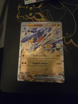 Pokemon TCG Cynthia's Garchomp EX Card Destined Rivals 104/182 - Image 1