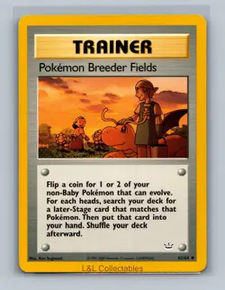 Pokemon Breeder Fields #62/64 Neo Revelation Uncommon - Image 1