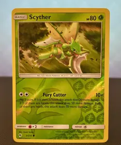 Pokemon TCG Scyther 2/214 Reverse Holo Common Lost Thunder 2018 Pokemon Card - Image 1