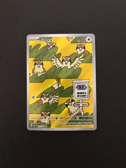 Pokemon TCG Pidgey 207/197 Obsidian Flames Illustration Rare NM - Image 1