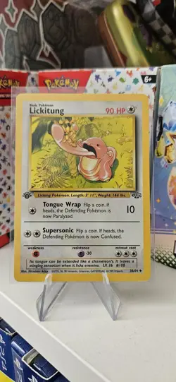 Pokemon TCG Lickitung Jungle 38/64 Regular 1st Edition Uncommon - Image 1