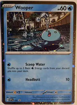 Pokemon TCG Wooper 155 SV: Scarlet & Violet Promo Cards Holo - Image 1