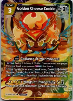 Cookie Run TCG Golden Cheese Cookie ULTRA RARE Card BS8-027 ENG - Image 1