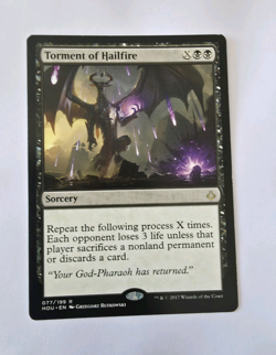 Wizards of the Coast Hour of Devastation Torment of Hailfire Rare Regular #77 - Image 1