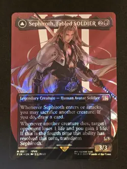Sephiroth, Fabled SOLDIER (Borderless) (Surge Foil) Final Fantasy Foil - Image 1
