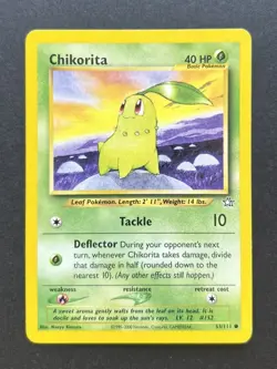 Chikorita 53/111 Neo Genesis Pokemon Common/Uncommon Non Holo MP - Image 1