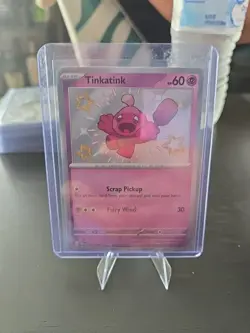 Pokemon Tinkatink 165/091 Sv: Paldean Fates Holo (NM) - Image 1