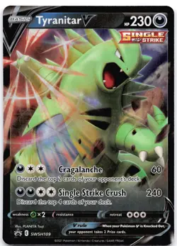 Tyranitar V SWSH109 Holo Sword & Shield Promo - Image 1