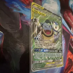 Pokemon Company Blastoise & Piplup GX TAG TEAM Full Art Holo 215/236 HP270 - Image 2