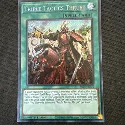 Triple Tactics Thrust (Secret Rare) RA03-EN072 1st Edition Yu-Gi-Oh! - Image 1