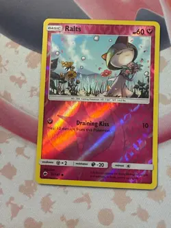 Ralts 91/147 Common Burning Shadows Pokemon Reverse Holo Near Mint - Image 1