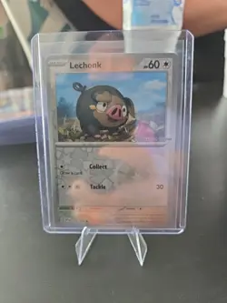 Pokemon Center Stamped Lechonk Reverse Holo SV1 155/198 - Image 1