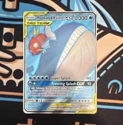 Pokemon TCG Magikarp & Wailord GX 160/181 SM-Team Up Ultra Rare Holo Eng HP 300 - Image 1