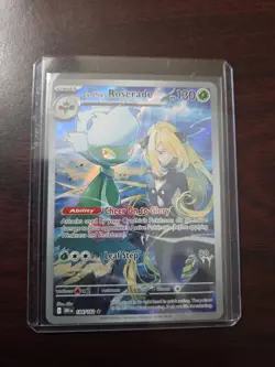 Pokemon TCG Cynthias Roserade Illustration Rare SV10: Destined Rivals 184/182 NM - Image 1