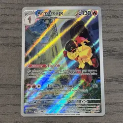 Pokemon Armarouge 203/198 SV01 Scarlet & Violet Base Set IR Illustration Rare - Image 1