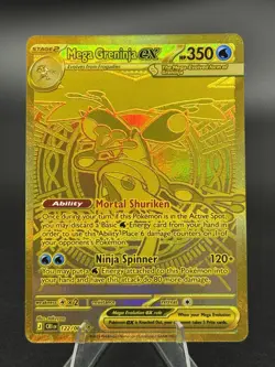 Mega Greninja ex - 122/086 - Chaos Rising - MUR Hyper Rare - NM - Pokemon TCG - Image 1