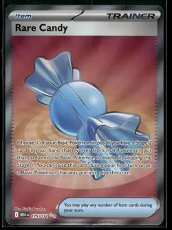Rare Candy 175/132 Ultra Rare Mega Evolution Pokemon Holo Near Mint - Image 1