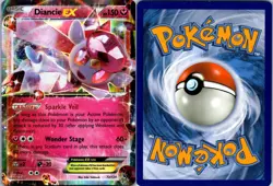 Diancie EX 72/124 Fates Collide Pokemon TCG Holo EX Rare LP - Image 3