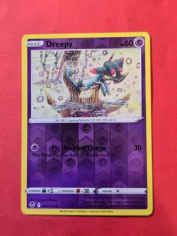 2022 Pokemon Sword and Shield Silver Tempest Reverse Foil #87 Dreepy, C, cd1 - Image 1