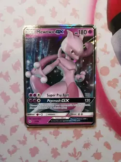 Pokemon Mewtwo GX TCG Hidden Fates Holo Ultra Rare Card 31/68 Full Art - Image 1