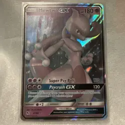 Pokemon Mewtwo GX TCG Hidden Fates Holo Ultra Rare Card 31/68 Full Art - Image 1