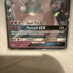 Pokemon Mewtwo GX TCG Hidden Fates Holo Ultra Rare Card 31/68 Full Art - Image 4