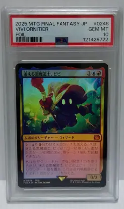 Final Fantasy JP Vivi Orniter 2025 FOIL PSA 10 Gem Mint Japanese TCG Card - Image 1
