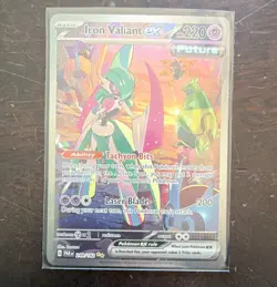 Pokemon Iron Valiant ex 249/182 SV04 Paradox Rift Special Illustration Rare Holo - Image 1