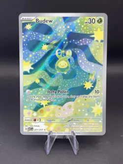 Pokemon Budew 221/217 Ascended Heroes Illustration Rare Pokemon Card Mint - Image 1
