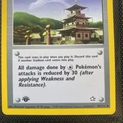 Pokemon TCG Neo Genesis 1st Edition Sprout Tower Card 97/111 - Image 2