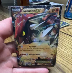 Pokemon TCG Groudon EX XY42 XY Promo Holo 180HP ENG Basic Pokemon Card - Image 1