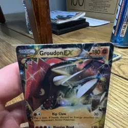 Pokemon TCG Groudon EX XY42 XY Promo Holo 180HP ENG Basic Pokemon Card - Image 2