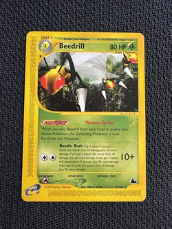 Pokemon Card - Beedrill - Skyridge - Non-Holo Rare - 5/144 - Image 1