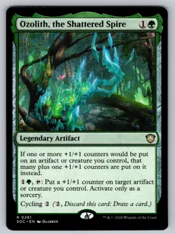 Ozolith, the Shattered Spire R Commander: Secrets of Strixhaven 281 NM - Image 1